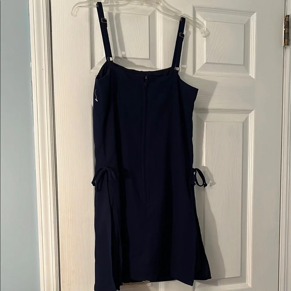 Lilly Pulitzer Navy Blue Romper with Gold Embroidery size 0 - Picture 6 of 7